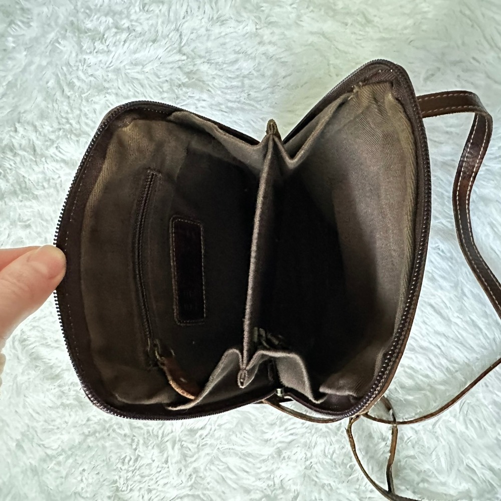 Brown Leather Crossbody Bag - Picture 5 of 9